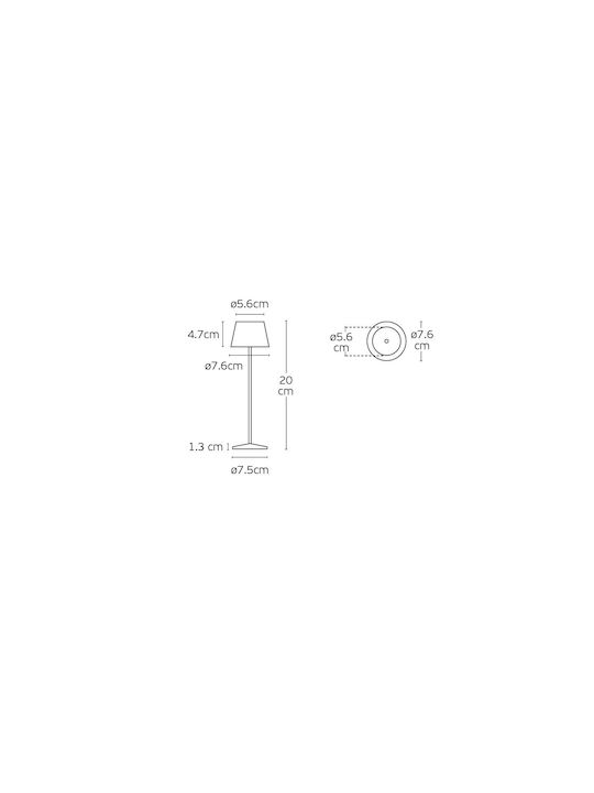VK Lighting Desktop LED Lamp 2W 20x7.6cm VK Lighting Desktop LED Lamp 2W 20x7.6cm