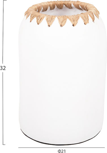 HomeMarkt Βάζο Πήλινο Πορτοκαλί Φ21xΥ32cm
