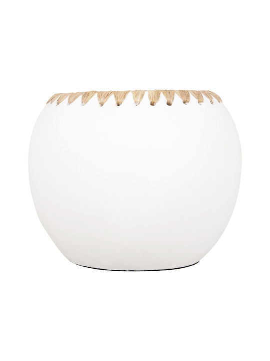 HomeMarkt Διακοσμητικό Βάζο Πήλινο Πορτοκαλί Φ22xΥ29cm