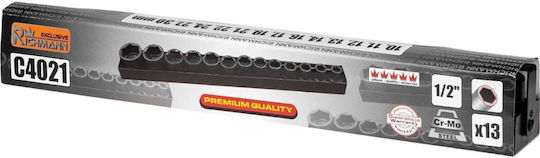 Richmann Căpăcel Pneumatic - Pneumatic Hexagonal cu Patrat de Prindere 1/2" Diametru 1/2" / 10 / 11 / 12 / 13 / 14 / 16 / 17 / 19 / 21 / 22 / 24 / 27 / 30 / 50 / 45 1buc