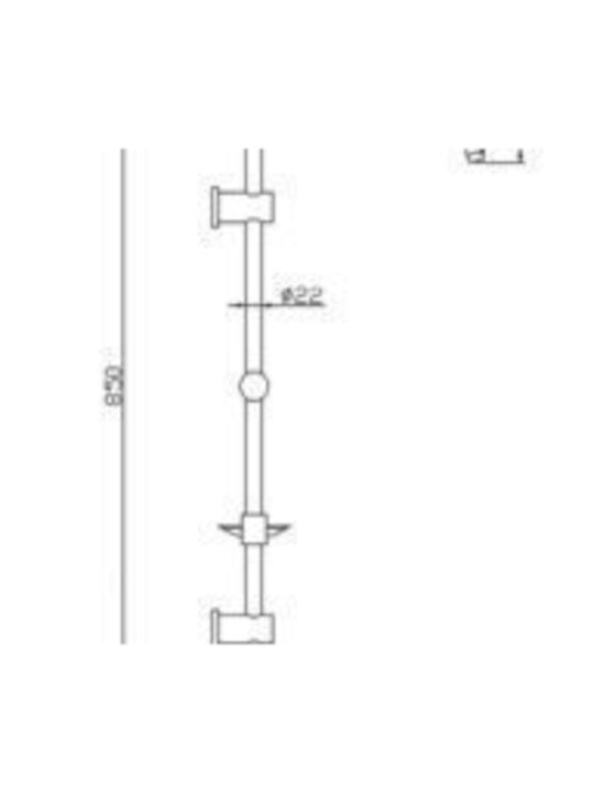 Tema Shower Column with Bronze Bathtub Mixer