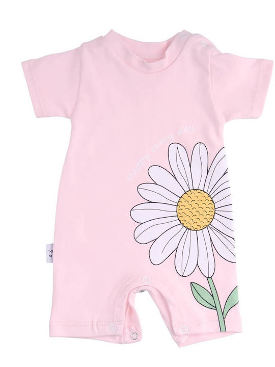 Baby Mii Baby Bodysuit Short-Sleeved Rose