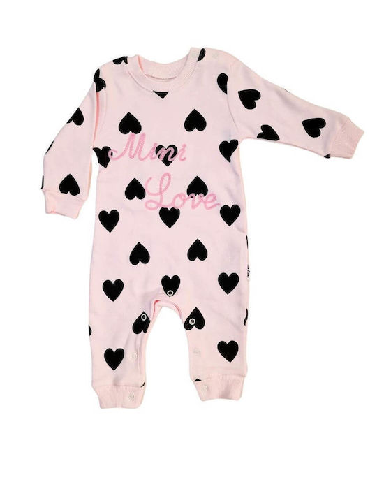 Baby Mii Бебешко Боди Дълъг ръкав Pink