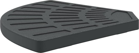 vidaXL Стойка за чадър от Цимент Черно 46x46x4.5см