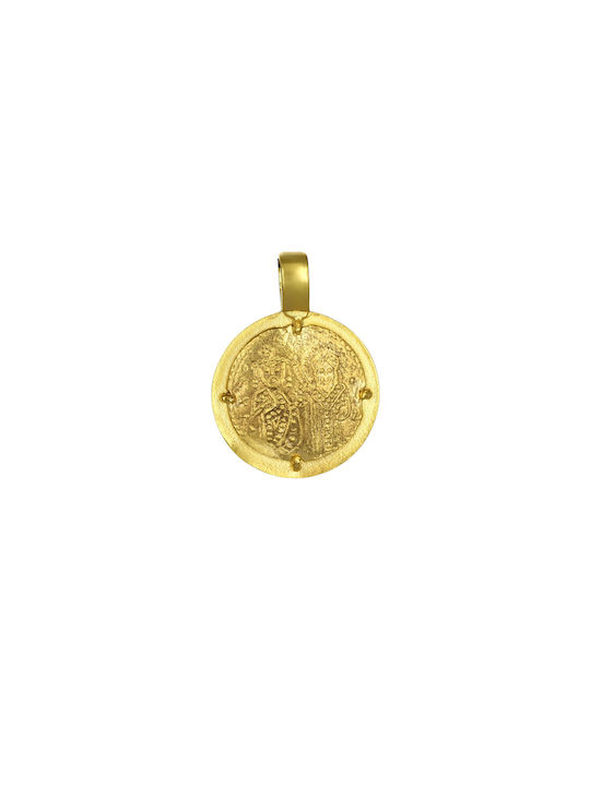 Anhänger Kinder Amulett Beidseitig Konstantinato aus Gold 9K P-48512