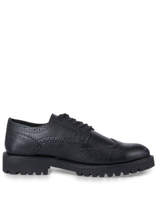 Marco Tozzi Men's Leather Oxfords Black