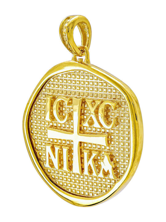 Kiriakos Gofas Pendant Constantine Coin Gold 9K