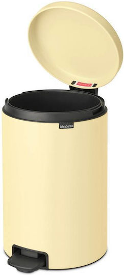 Brabantia Newicon Κάδος Απορριμμάτων Πλαστικός με Πεντάλ Κίτρινος 20lt