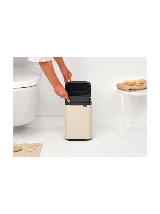 Brabantia Κάδος Απορριμμάτων Πλαστικός Μπεζ 4lt