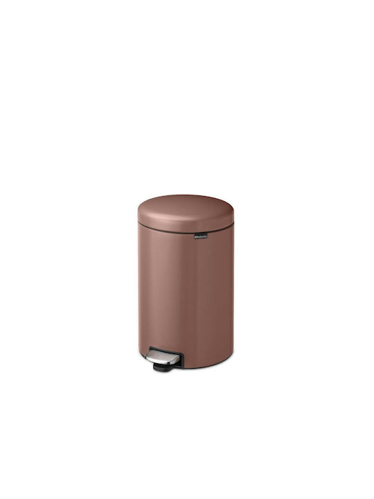 Brabantia Brabantia NewIcon Pedal Waste Bin Metallic with Pedal Brown 20L