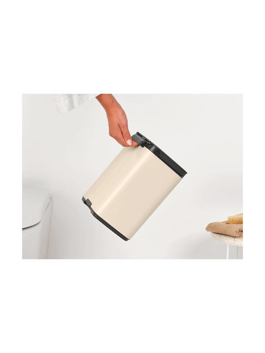 Brabantia Κάδος Απορριμμάτων Πλαστικός Μπεζ 4lt