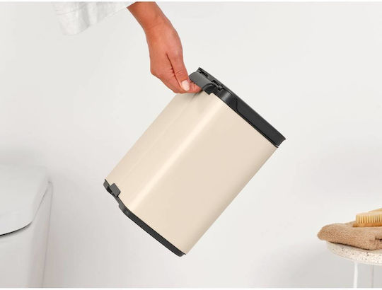 Brabantia Κάδος BO Trash Bin Απορριμμάτων Πλαστικός Μπεζ 4lt