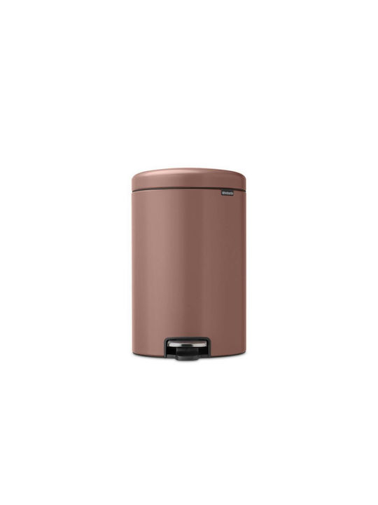 Brabantia Brabantia NewIcon Pedal Waste Bin Metallic with Pedal Brown 20L