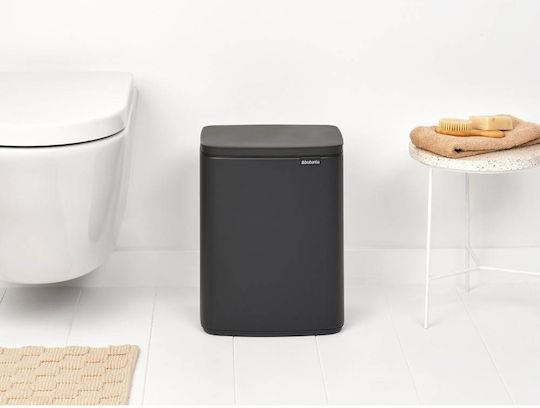 Brabantia Brabantia Kleiner Kunststoff Mülleimer Grau 12lt