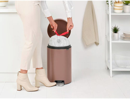 Brabantia Coș De Gunoi NewIcon Cu Pedală Metalic Maro 20lt