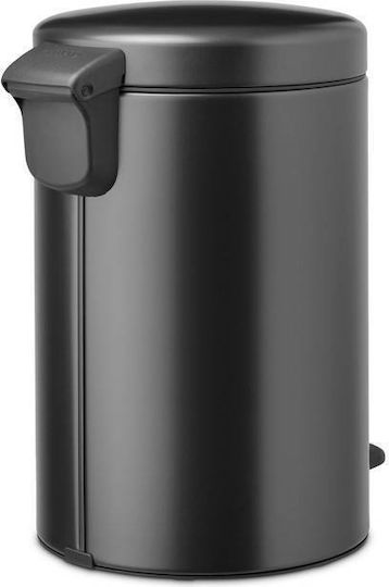 Brabantia Кошче NewIcon с педал Пластмасово за боклук Сиво 12л