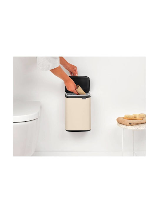 Brabantia Κάδος Απορριμμάτων Πλαστικός Μπεζ 4lt