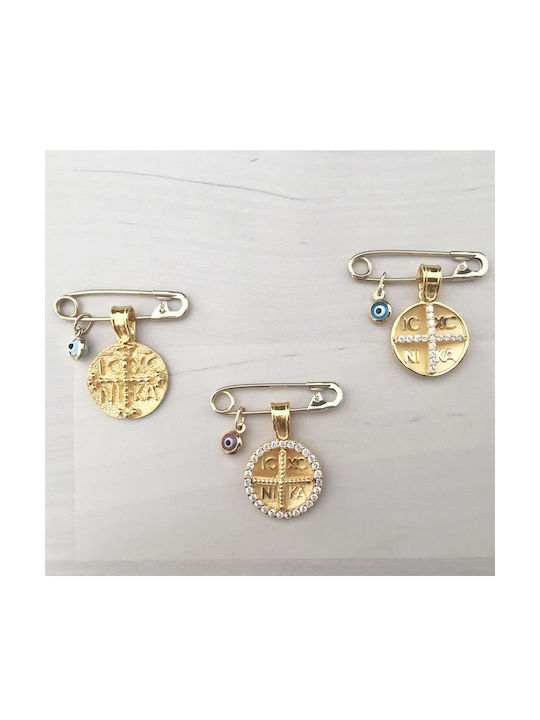 Pandantiv Charm Constantinato Aur 9k cu Pietre