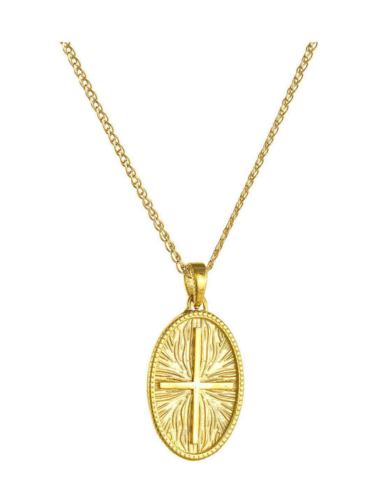 14k Gold Oval Constantinato Charm