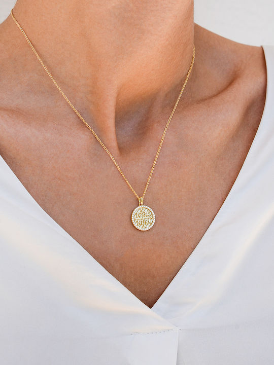 14k Gold Double-Sided Petratto Constantinato Charm