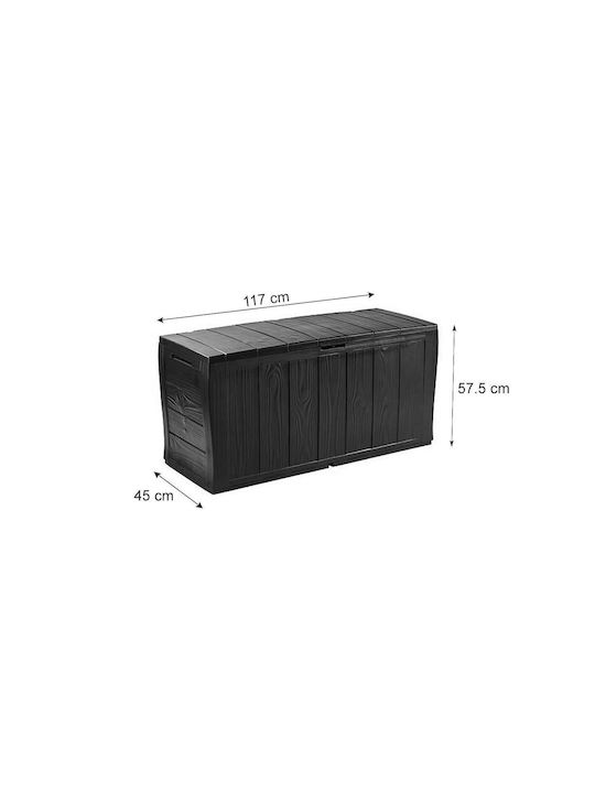 Strend Pro Cutie de depozitare pentru exterior din polipropilenă 270lt Maro L117xW45xH57.5buc