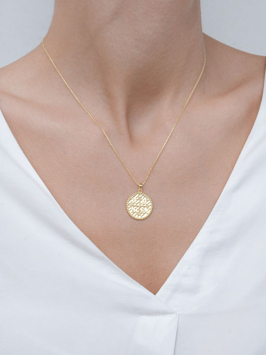 Pendant Kids Talisman Double Sided Konstantinato made of Gold 14K 52RK5898-P