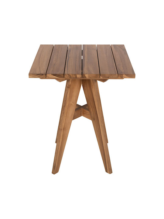 Tisch für kleine Außenbereiche Stabil LEO Massif Wood Teak 60x60x75cm