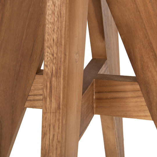 Tisch für kleine Außenbereiche Stabil LEO Massif Wood Teak 60x60x75cm