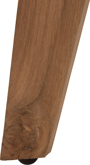 Tisch für kleine Außenbereiche Stabil LEO Massif Wood Teak 60x60x75cm