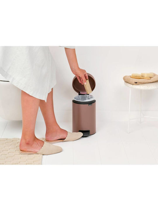 Brabantia Newicon Metallic Bathroom Basket 3lt Brown