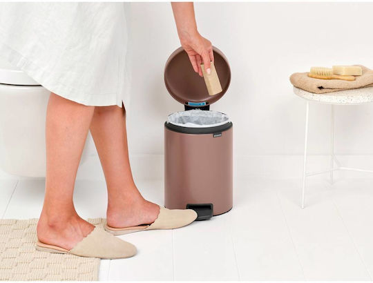 Brabantia Newicon Metallic Bathroom Basket 5lt Brown
