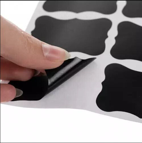1Stück Klebeetiketten in Schwarz Farbe 50x35mm