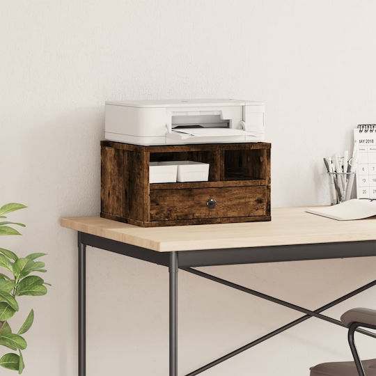 Printer Table Stand Smoked Oak 40x32x22.5 cm Treated Wood