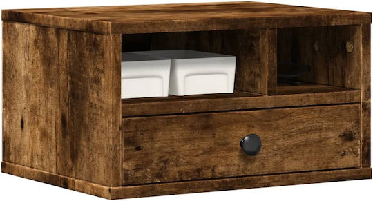 Printer Table Stand Smoked Oak 40x32x22.5 cm Treated Wood