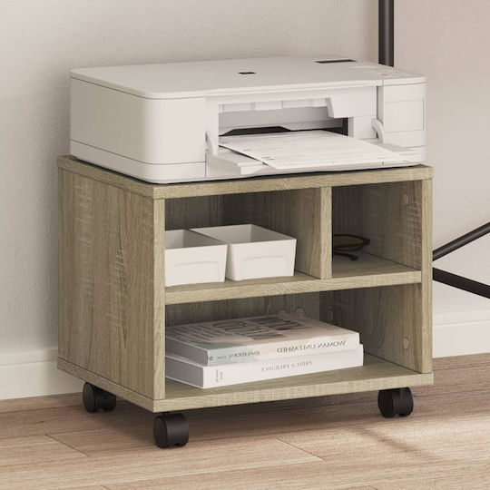 Stand with Casters Printer Stand with Wheels Sonoma Oak 41x32x34,5 cm. 840613