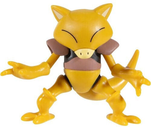 Jazwares Miniature Toy Poke Ball Clip N Go Pokemon Abra Yellow for 4+ Years Old