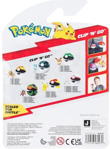 Jazwares Poke Ball Clip N Go Pokemon Abra за 4+ години