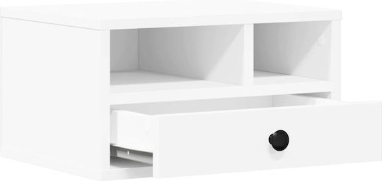 Printer Stand White 40x32x22.5 cm from Treated Wood