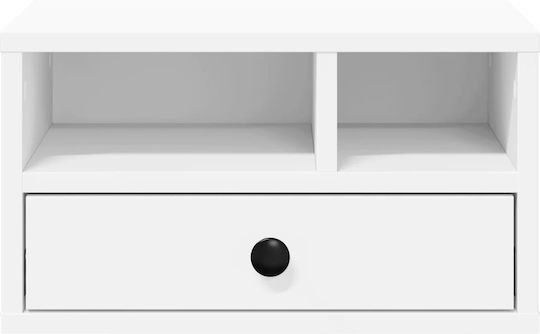 Printer Stand White 40x32x22.5 cm from Treated Wood