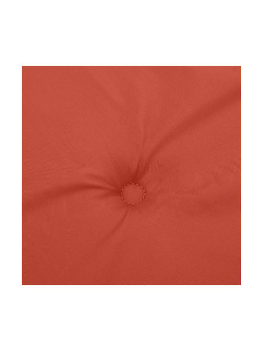 vidaXL Garden Chair Cushions with Backrest Red 4 Pieces 50x120cm