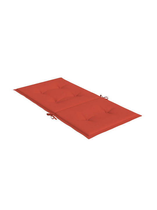 vidaXL Pernă pentru Scaun de Grădină cu Spate Roșu 4buc 50x100cm. 4002464