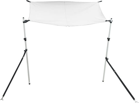 vidaXL Tenta Barca Aluminiu M174xL205xH115cm Alb Culoare