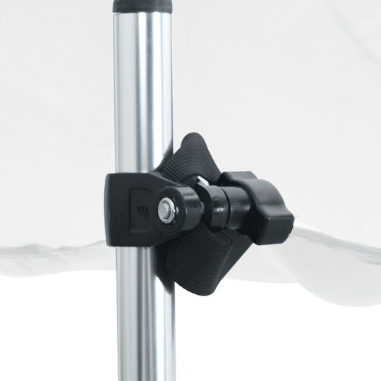 vidaXL Tenta Barca Aluminiu M174xL205xH115cm Alb Culoare