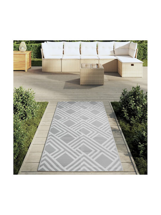 vidaXL Rug Outdoor Rectangular Grey