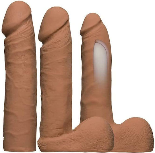 Doc Johnson Vaculock Harness με Διπλό Dildo σε Ροζ Χρώμα