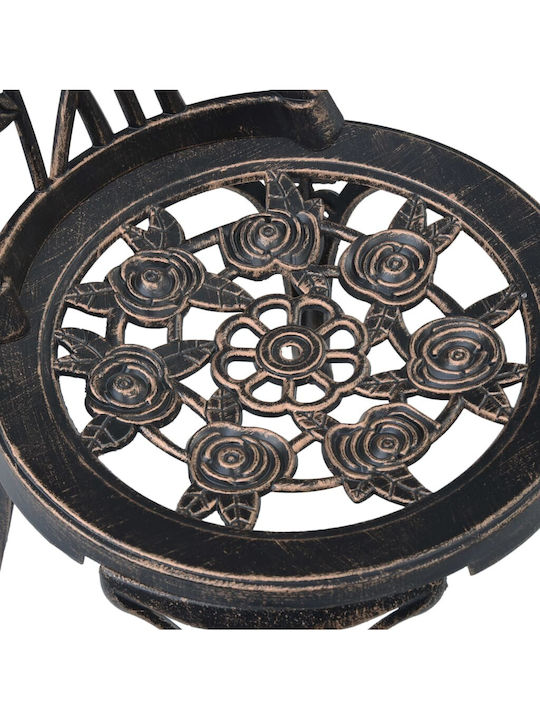 Garten- und Outdoor-Möbelsets für kleinen Raum 3 Stück Bronze