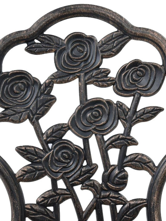 Garten- und Outdoor-Möbelsets für kleinen Raum 3 Stück Bronze