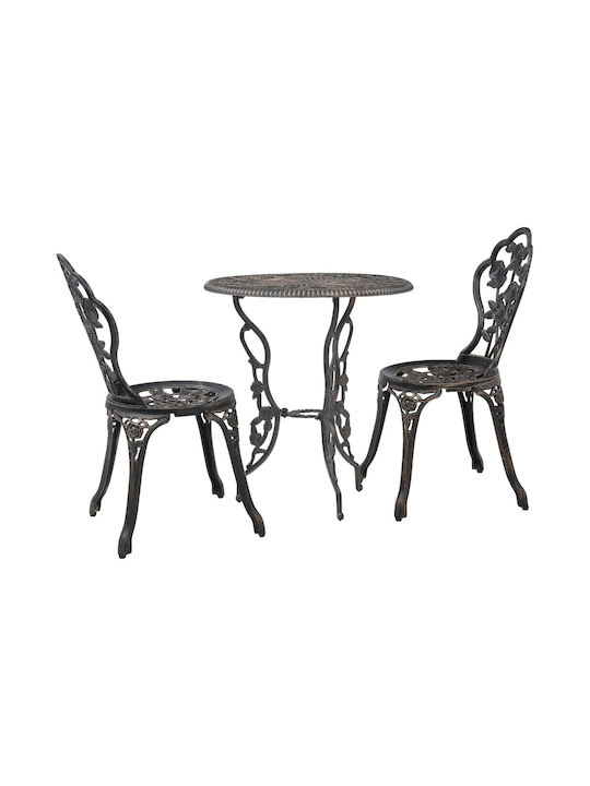 Garten- und Outdoor-Möbelsets für kleinen Raum 3 Stück Bronze