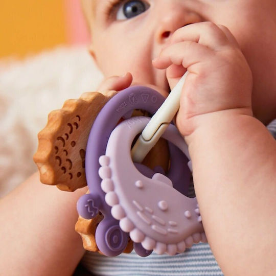 B.Box Teething Ring made of Silicone for 3 m+ Trio, Peony