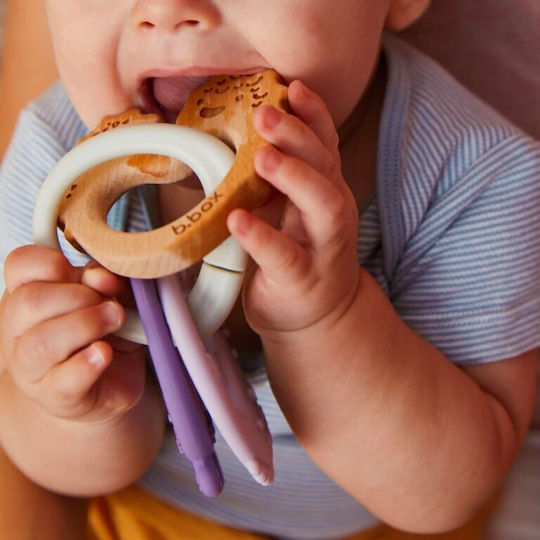 B.Box Teething Ring made of Silicone for 3 m+ Trio, Peony